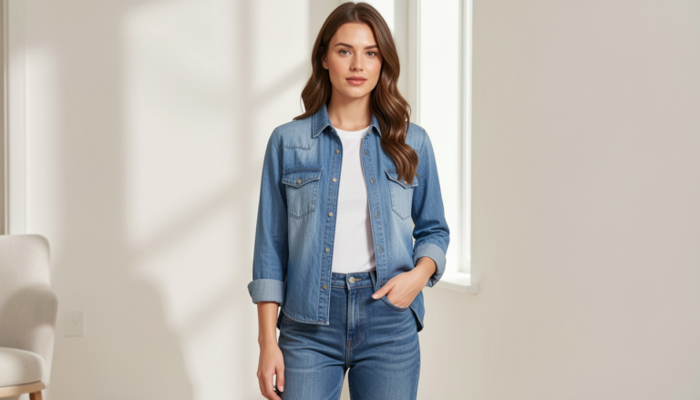 Ultimate Guide: How to Style a Denim Shirt Outfit Women’s denim shirt outfit women's